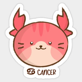 Cancer Cat Sticker